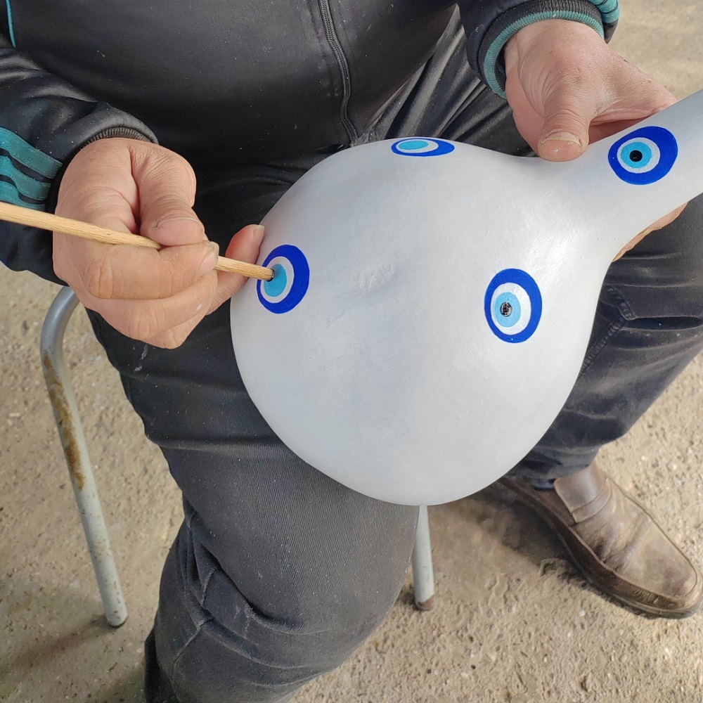 Transformation Of Pumpkin Into Tree Ornament